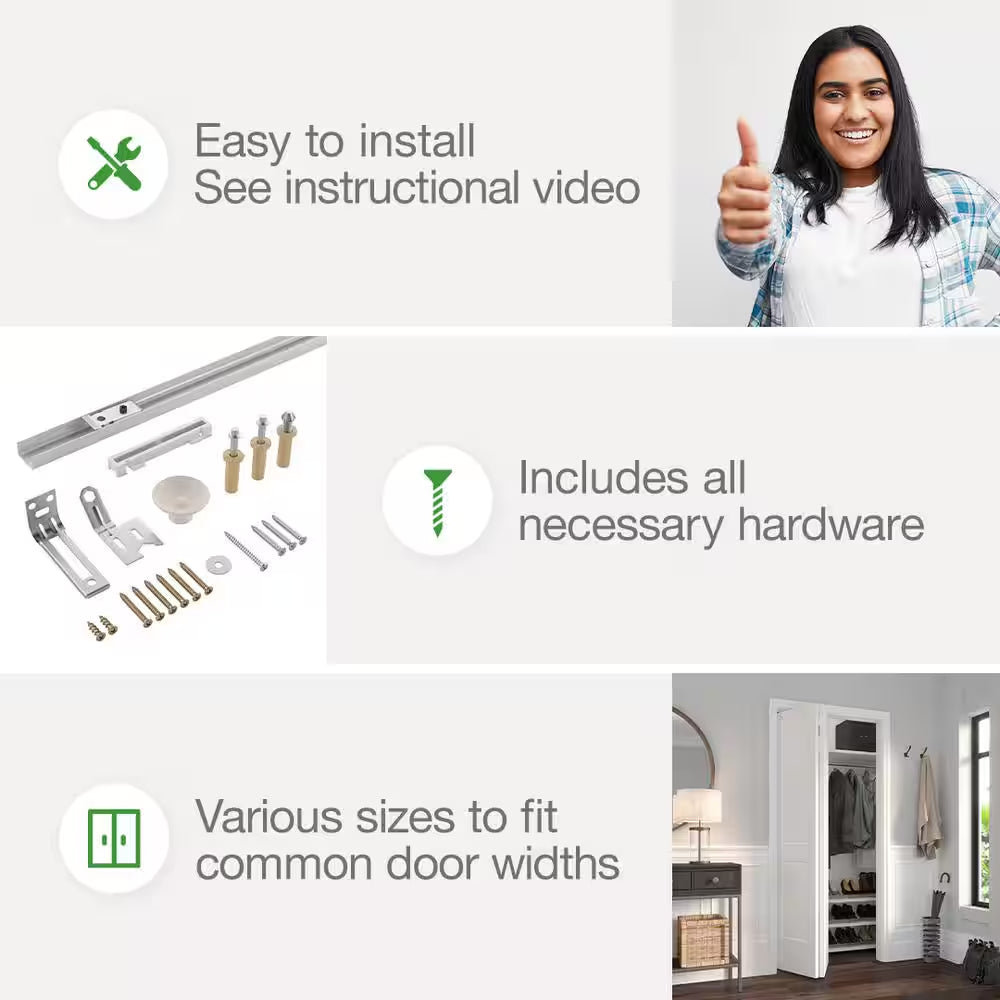 36 In. Bi-Fold Door Hardware Set