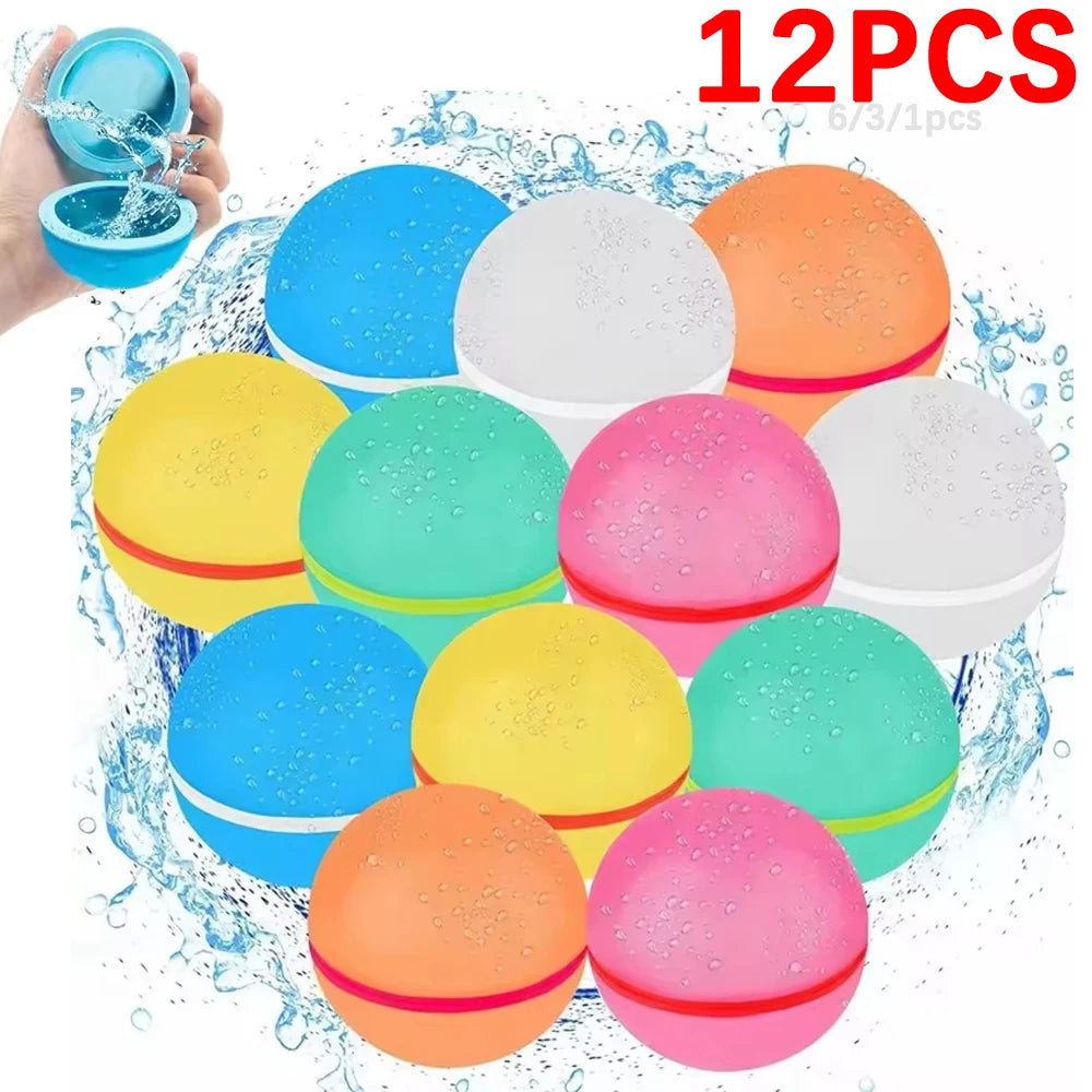Reusable Water Balloon Magnetic Self Sealing Rapid Fill Water Balloons Outdoor Summer Toys for Kids Adults Water Ball Fight Game