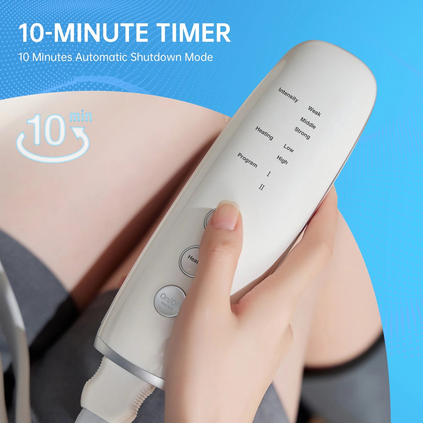 Smart Portable Leg Massager - 3 Levels of Pressure and Heat Therapy
