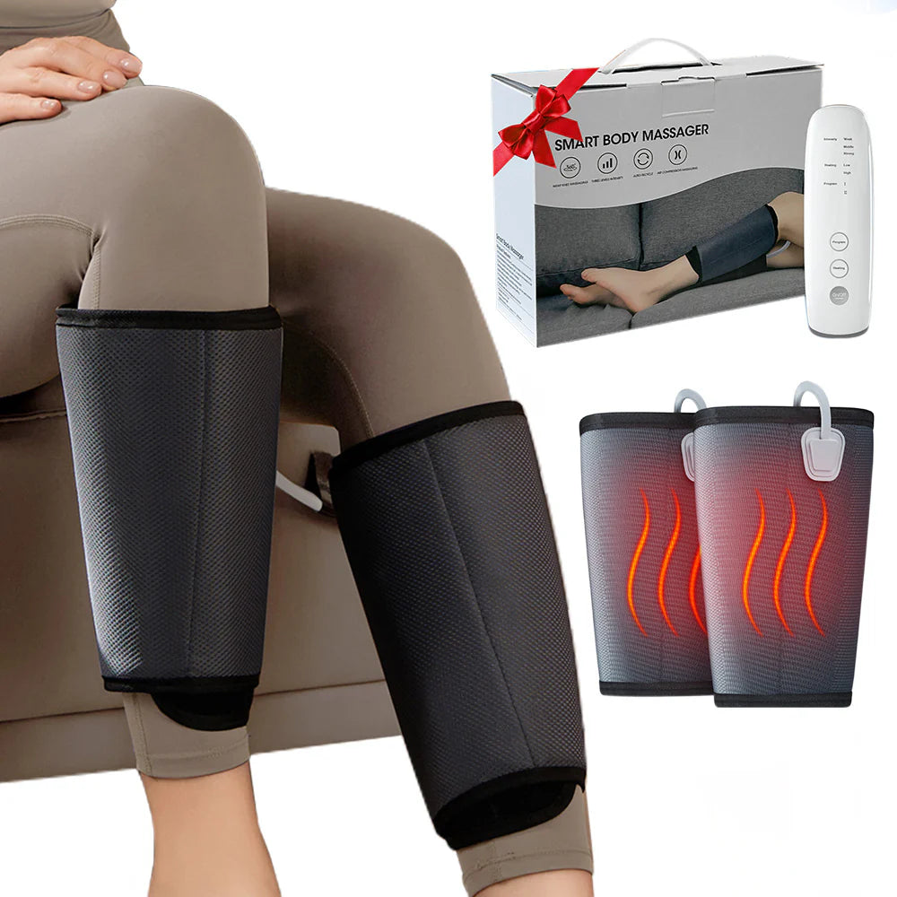 Smart Portable Leg Massager - 3 Levels of Pressure and Heat Therapy