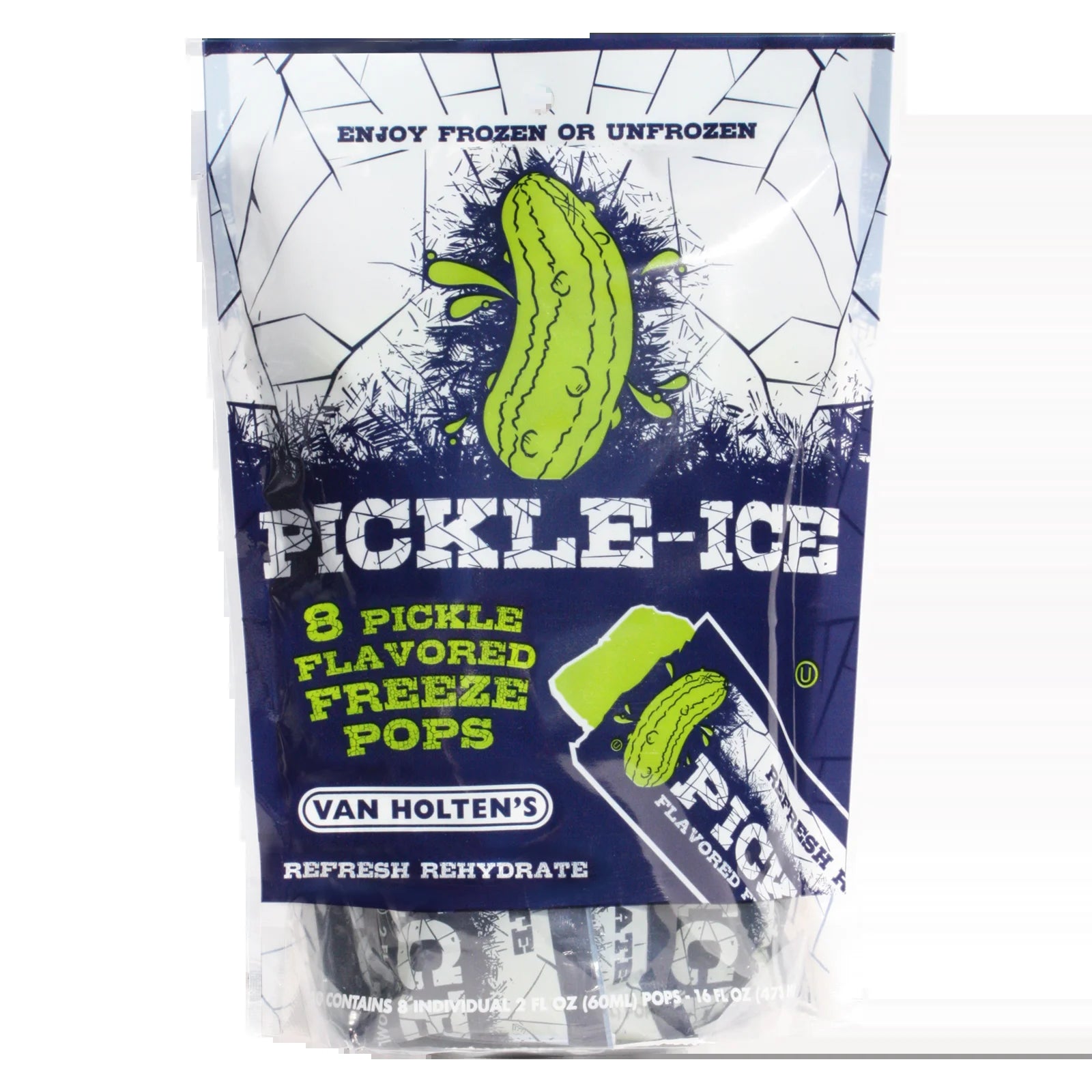 Pickles - Pickle-Ice Freeze Pops - 8 Pack