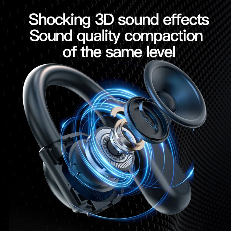 Air Conduction Earphones Wireless Bluetooth Headphones with Microphone Handsfree Noise Canceling Headset for Driving Audifonos