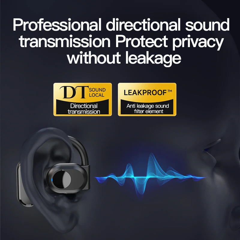 Air Conduction Earphones Wireless Bluetooth Headphones with Microphone Handsfree Noise Canceling Headset for Driving Audifonos