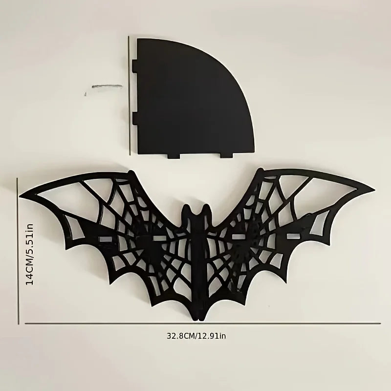 1Pcs Floating Animal Display Shelf, Wall Shelf, Corner Hollowing Creative Shape Storage Shelf, Home Decoration,Used in Halloween
