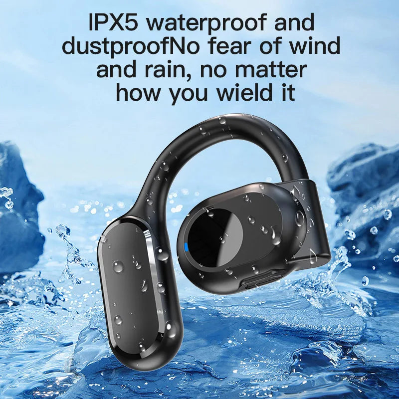 Air Conduction Earphones Wireless Bluetooth Headphones with Microphone Handsfree Noise Canceling Headset for Driving Audifonos